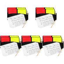 10Ensembles Ensemble Cartes Arbitre Football PVC Accessoires Complets