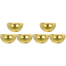 6Pièces Boîtes Lingot En Métal Or Boîtes Cadeaux Rangement