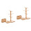 2Pcs Brown Bamboo Storage Rack Hanging Mug Holder for Home Cafe 4