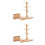 2Pcs Brown Bamboo Storage Rack Hanging Mug Holder for Home Cafe 5