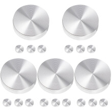 20Pièces Adaptateurs Métal Argent Pour Table À En Verre Résistants