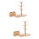 2Pcs Brown Bamboo Storage Rack Hanging Mug Holder for Home Cafe 7