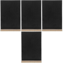 4Pièces Tableau Noir Bois Polyvalent Pour Messages Et Événements