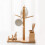 2Pcs Brown Bamboo Storage Rack Hanging Mug Holder for Home Cafe 8