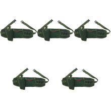 5Pièces Porte-Outils Toile Vert Olive Réparation Jardin Maison