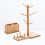 2Pcs Brown Bamboo Storage Rack Hanging Mug Holder for Home Cafe 11