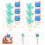 48Pièces Caches Embouts Assortis Design Mignon 8