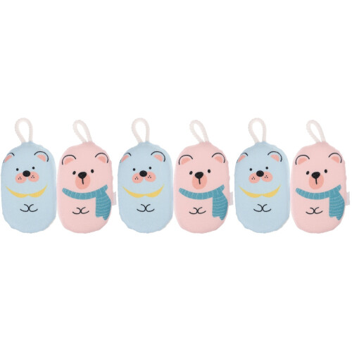 6Pièces Éponges De Bain Souples Pour Nettoyage Doux 2