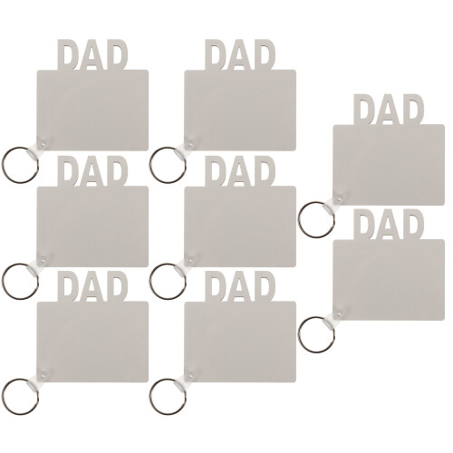 24Pièces Porte-Clés Blanc Sublimation En Mdf Pour Projets Créatifs 1