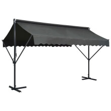 Toldo de pé - HELLOSHOP26 - 02_0007478 - 400 x 300 cm - Antracite - Impermeável & anti-UV