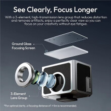 Ulanzi VF01 Waist-Level Viewfinder for Cameras Street Frame Photography Landscapes & Low-Angle Shots Accessory A