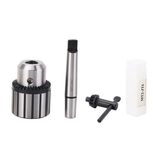 Drill Press Mount JT6 Chuck with MT2 Morse Taper Arbor Key for Precision Work 1