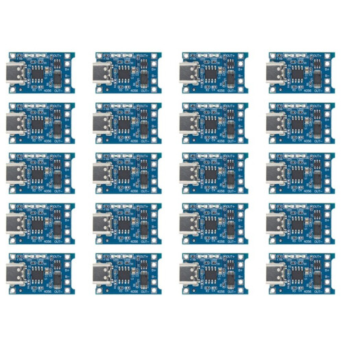 TP4056 +Protection Dual Functions 5V 1A Micro/Type-C USB 18650 Lithium Battery Charging Board Charger Module Type-C USB