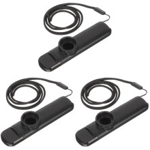 3Ensembles Kazoo Plastique Noir Portable, Instrument Musical Enfant