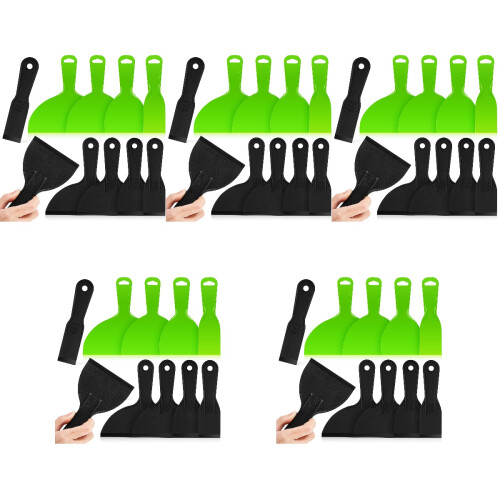 50Pièces Spatules Multicolores Avec Manche Pour Murs 2