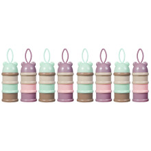 8Pièces Boîtes De Bébé Colorées Distributeurs Portables