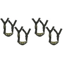 4Pièces Bande Mentonnière Élastique Casque Ski Résistant