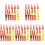 5Ensembles Kit Outils Mastic Silicone Embouts Acier Inoxydable Colorés 1
