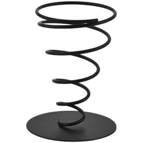 4Pièces Support Snack Frites Acier Inoxydable Noir Pour