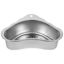 3Pcs Wear Resistant Stainless Steel Kitchen Drain Basket with Storage