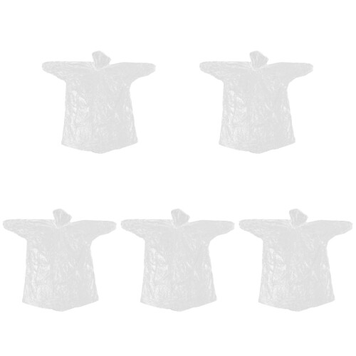 50Pièces Ponchos De Jetables Blancs Avec Poignets Élastiques
