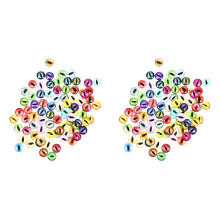 200Pièces Oeillets En Verre Pour Jouets DIY Poupées Couleurs Fantaisie