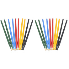 10Paires Baguettes Batterie Légères En Bois Assortis Pour Percussion