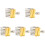 5Pièces Clips Saxophone Réglables Argent Remplacement Durable Pour Sax 1