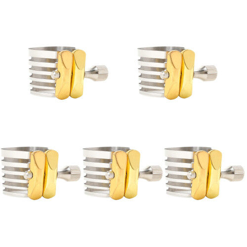 5Pièces Clips Saxophone Réglables Argent Remplacement Durable Pour Sax