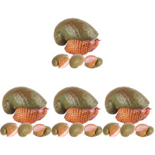 16Pièces Décor Escargot Simulation Plastique Jouet Enfant