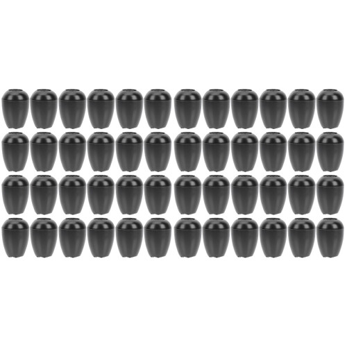 48Pièces Embouts D'oreille Souples Universels Noir Pour Usage