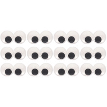 32Pièces Accessoires Yeux Auto-Adhésifs Plastique Multicolores DIY