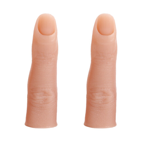 2Pièces Doigt Silicone Pour Ongles Entraînement