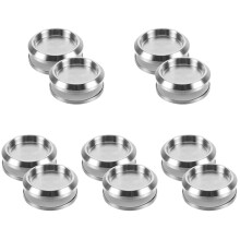 10Pièces Boutons Porte Verre Douche Intérieur Inox Argent