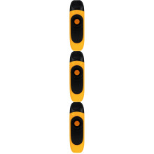 3Pcs Beginner Kazoos in Yellow ABS, Crisp Sound for Music Lovers