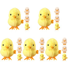 20Pièces Jouets Enfants Peluche Remontables Animaux Amusants