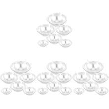 24Pièces Moules Ronds En Aluminium Pour DIY Balles De Bain Gâteaux