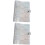 2Pièces Classeurs A5 6 Anneaux PVC Protection Documents 6