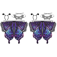 2Ensembles Cape Mascarade Colorée Polyester Pour Danse
