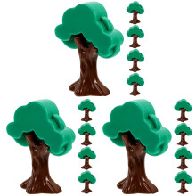 15Pièces Modèles Arbres Décoratifs Plastique Jeu Enfants