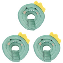 3Pcs Comfortable Soft Cat Cone Collar Adjustable Green