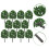 20Pièces Modèles D'arbres En Plastique Vert Pour Décor Micro Paysage 8