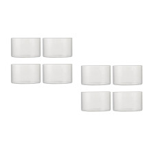 8Pcs Transparent Glass Dessert Bowls Oven-Safe Baking and Soup Bowls