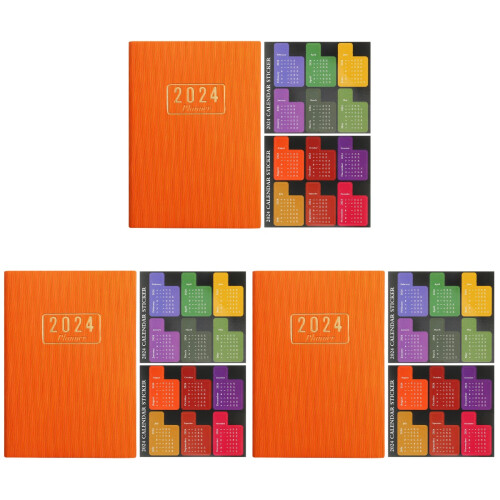 3Ensembles Agenda Orange Pour Planification Scolaire Et Travail