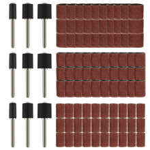 306Pcs Sandpaper Bands with Drum Mandrels for Nail Art Manicure Use