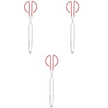 3Pcs Lightweight Stainless Steel Food Clip Tongs with Comfortable Grip
