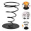 4Pièces Support Snack Frites Acier Inoxydable Noir Pour 6