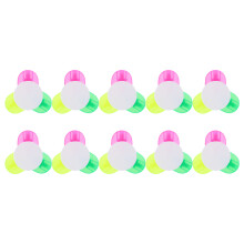 40Pcs Practical Petal Shape Fluorescent Colored Marking Pens