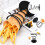 4Pièces Support Snack Frites Acier Inoxydable Noir Pour 7