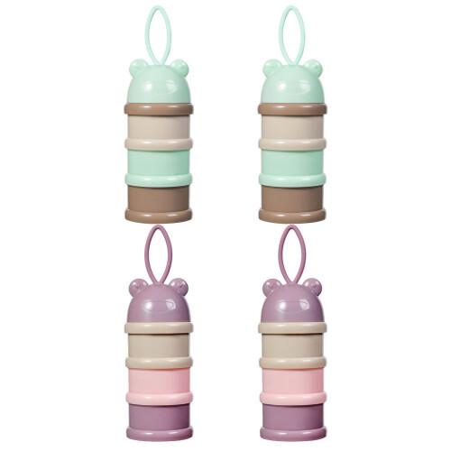 8Pièces Boîtes De Bébé Colorées Distributeurs Portables 2
